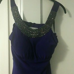 Purple cocktail dress